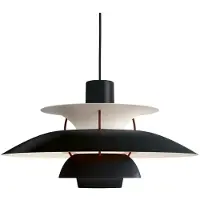Louis Poulsen Taklampa , PH 5, dimbara, Svart, Vardagsrum, Metall, Modern