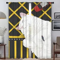 Household supplies MH Söt mörkläggningsgardin för rum 2 paneler moderna vardagsrumsgardiner heminredningsgardiner tyll för sovrum Halloween-dekoration W50xH70cmx2pcs-CL