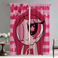 Household supplies MH PowerPuff Girls Avdelningsmörkläggningsgardiner för vardagsrum Heminredningsgardiner 2 delar Rullgardiner Fönstergardin Kök Kamera W50xH70cmx2pcs-CL