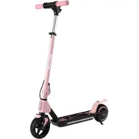 Electric Ride Simate S2 Pro Barns Utomhus Vikbar Elektrisk Skoter 21.6V2.5Ah Batteri 6.5 Tums Däck Paly Körning Säker Bekväm E-Skoter rosa