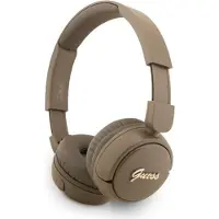 GUESS Metal Logo Script Bluetooth 5.3 On-Ear hörlurar - Brun
