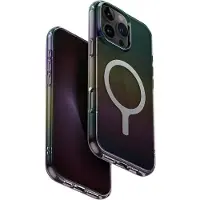 Uniq Iridescia Magclick laddningsfodral för iPhone 16 Pro Max - Svart