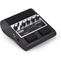 TOMTOP JMS JOYO Elgitarrhögtalare Portabel Gitarreffektförstärkare 2x4W Dubbelkanal Dubbel Effektpedal EU Plug svart