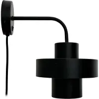 Dyberg Larsen Vägglampa , Stoke, Svart, Vardagsrum, Metall, Design
