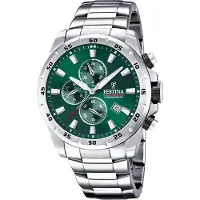 Festina Sports Chorongraph Rostfritt stål Grön Urtavla Quartz F20463-3 F204633 100M herrklocka grön