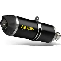 Arrow Race-tech Aluminium Dark With Carbon End Cap Husqvarna 701 Enduro/supermoto ´17-23 Icke-godkänd Ljuddämpare