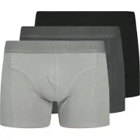 Jack & Jones Boxershorts 'JACOrdinary' ljusgrå / mörkgrå / svart