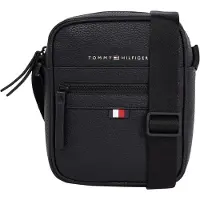 Tommy Hilfiger Axelremsväska 'Essential' röd / svart / vit