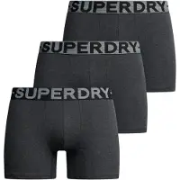 Superdry för män. M3110452C Förpackning med 3 boxershorts Grå design (XL), Hemkläder, Bomull