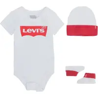 Levi's Kids Sparkdräkt/body 'Classic Batwing Infant 3pc Set' vit