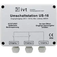 IVT US-16 Omkopplingsstation 3600 VA 400034 160 mm x 145 mm x 77 mm Passande till modell (växelriktare): Universal