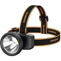 Superfire HL55 pannlampa, 150 lm, USB-C, 4 lägen, 270 m