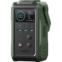 JOYROOM Powerbank JR-PBF10 75000mAh 100W 3x USB-C 3x USB-A med vikbar ficklampa och handtag - grön