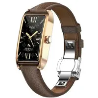 Mtp Products Dora T Elegant smartklocka för kvinnor med danska språket - mörkbrun / roséguld