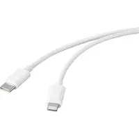 Basetech USB-kabel USB 2.0 USB-C-kontakt, Apple Lightning kontakt 1.00 m Vit BT-2347613