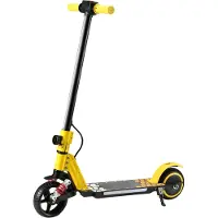Electric Ride Simate S5 Vikbar Elektrisk Barnskoter Ultralätt 7,2KG 130W Motor 14KM/h Säkerhetshastighet 70KG Last Utomhuslek E-Skoter gul
