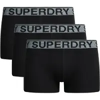 Superdry för män. M3110450B Förpackning med 3 boxershorts Marca svart (S), Hemkläder, Bomull