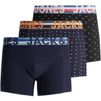 Jack & Jones Boxershorts 'Henrik' blå / orange / svart / vit
