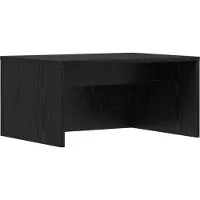 vidaXL Väggmonterat skrivbord Svart Ek 60 x 45 x 30 cm Konstruerat trä