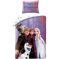 MCU Disney Frost 2 sängkläder med Elsa, Anna, Kristoffer & Olaf