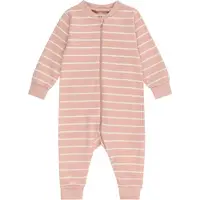Fixoni Pyjamasdräkt - Misty Rose Randig - - 1 år (80) - Pyjamasdräkt