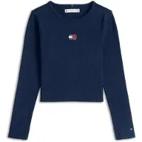 Tommy Hilfiger T-shirt 'Heritage Extra Slim Long Sleeve' marinblå