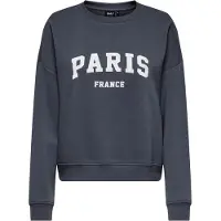 ONLY Sweatshirt mörkblå / vit