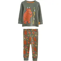 Next Pyjamas kastanjebrun / mörkgul / mörkgrå