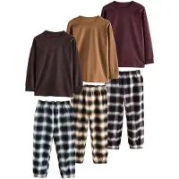 Next Pyjamas marinblå / kastanjebrun / cappuccino / bordeaux