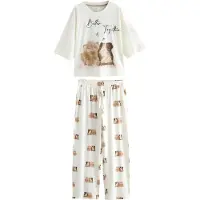 Next Pyjamas beige / kräm / brun