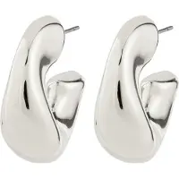 Pilgrim Jennings Half-Hoop Earrings Silver-Plated