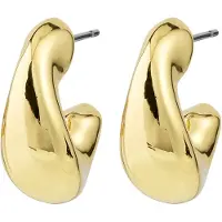 Pilgrim Jennings Small Half-Hoop Earrings Guld-Plated