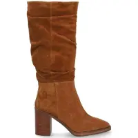 Alpe för kvinnor. 521911 Bruna Indiana läderstövlar (37), Hud, 3 till 5 cm, Zip, Casual