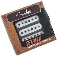Fender Tex-Mex Stratocaster Pickuper Vita Uppsättning med 3