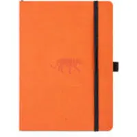 Dingbats* Wildlife Soft Cover A5 Dotted - Orange Tiger Notebook
