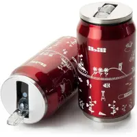 Jamon Isoleringsburk - Ibili - 330 ml - Rostfritt stål 18/10 - Dubbelväggig - Återanvändbar röd