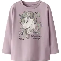 Name it Tröja - NmfTulinea - Dawn Rosa m. Tryck - - 3 år (98) - Tröja