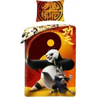 MCU Kung Fu Panda Warrior sängkläder 140 x 200 cm - 100% bomull
