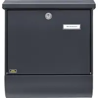 Burg wachter 38215 SET VARIO 86720 ANT (EC) Brevlåda Stål Antracit Nyckel