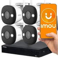 IMOU Wi-fi Kit/nvr1104hsw-s2/4-f22fe övervakningskamera