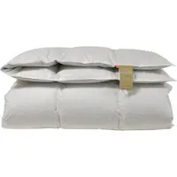 Norvigroup Ejderdunsdyne - Varmt helårstäcke med 100% ejderdun och kashmirfyllning - 140x220 cm - Exklusivt danskproducerad dyne