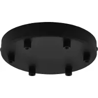 Eglo takhuvud med 6 uttag formade som en klunga, svart, diameter 18 cm