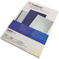 GBC Traditional - A4 (210 x 297 mm) - vit - 220 g/m² - 100 stk bindningsskydd