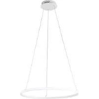 LUCE Design Pendellampa Axis, Vitt / opal, Vardagsrum / matsal, Metall, Modern
