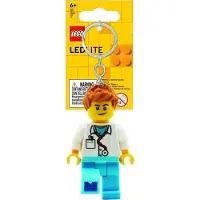 LEGO Nyckelring m. Ficklampa - Manlig läkare - - One Size - Ficklampor