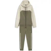 BOSS för män. 50565904 Luvtröja i färgblock, beige, grön (M), Casual, Bomull
