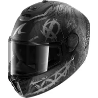 Shark Spartan RS Shiever Integralhjälm Matt/Kolfiber/Svart XL Unisex sort