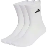 Adidas Strumpor Cushioned Sportswear Crew 3-pack - Vit/svart, storlek 46-48