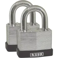Kasp K13040D2 Hänglås 40 mm Lika låsning Silver Nyckel