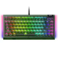 Razer BlackWidow V4 - Phantom Green Edition - tangentbord - hotswap - 75% - bakgrundsbelyst - USB-C - QWERTY - amerikansk - Phantom Green